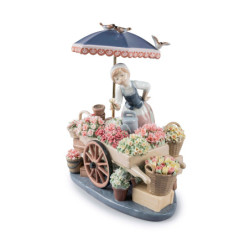 Kwiaty Sezonu Kobieta Rzeźba Kwiaty Sezonu Kobieta Rzeźba