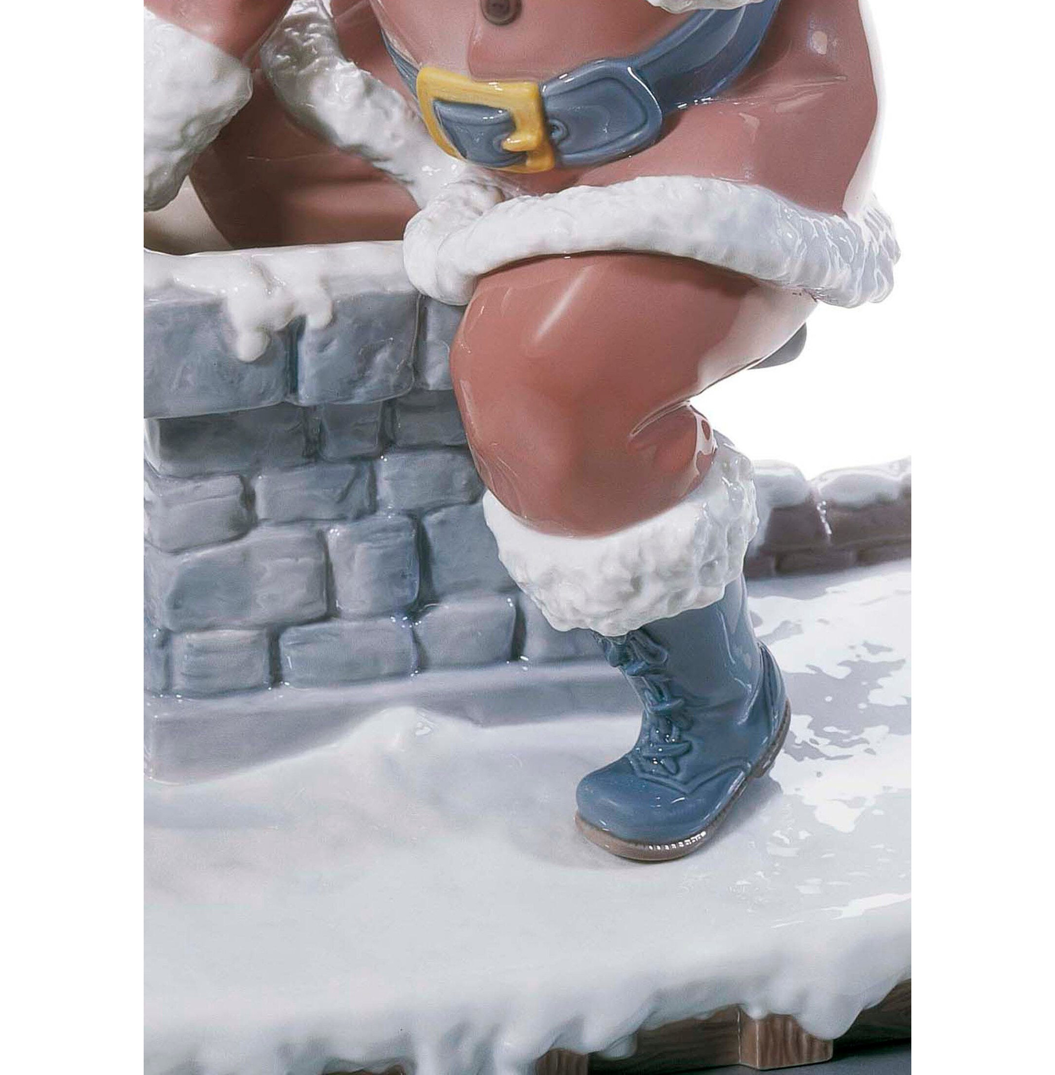 Figurka Świętego Mikołaja w dół komina. Limitowana Figurka Świętego Mikołaja w dół komina. Limitowana