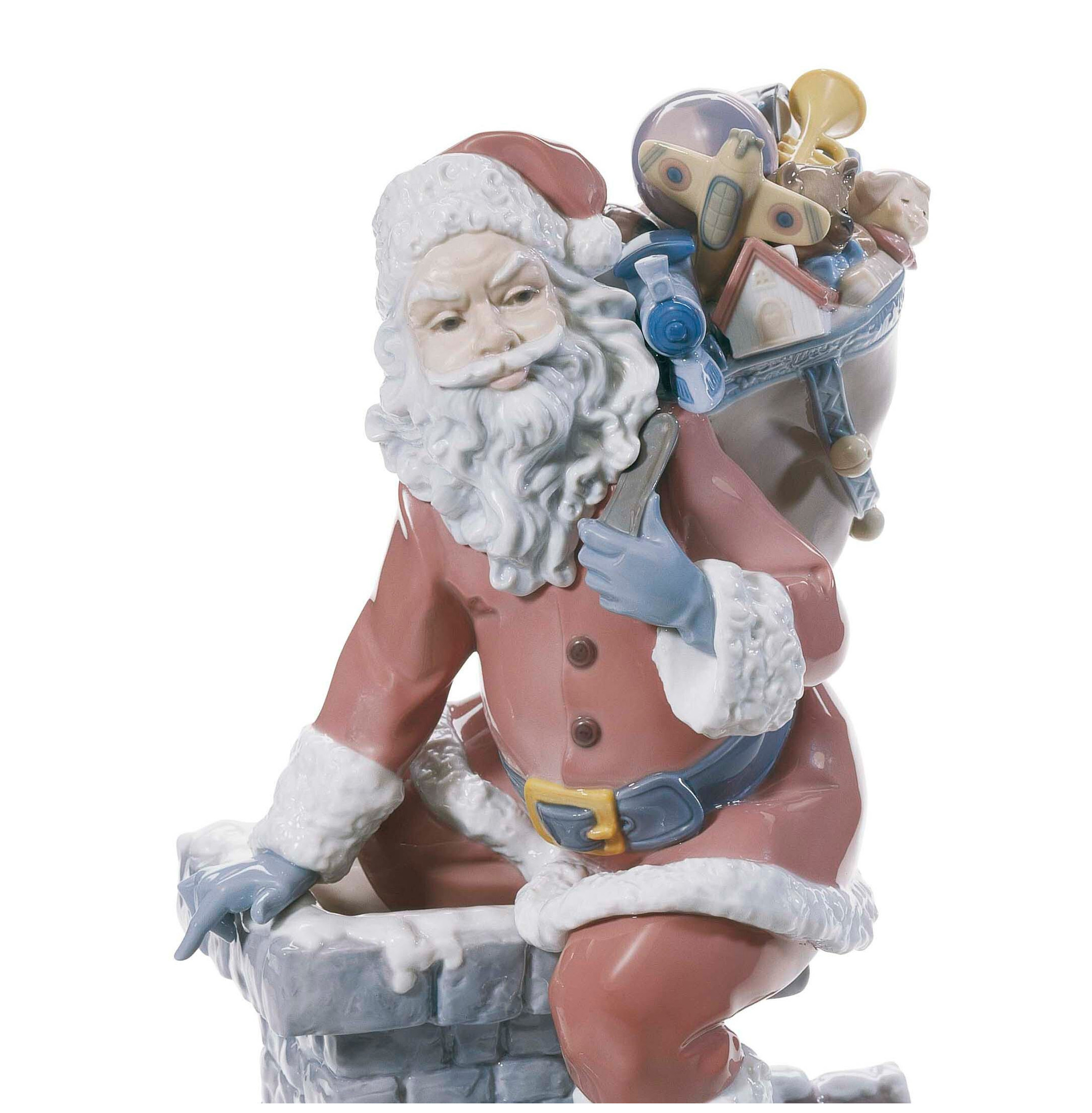 Figurka Świętego Mikołaja w dół komina. Limitowana Figurka Świętego Mikołaja w dół komina. Limitowana