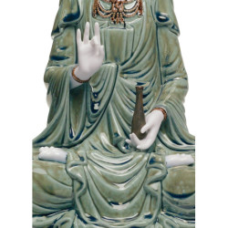 Figurka Kwan Yin. Zielony Figurka Kwan Yin. Zielony