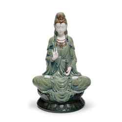 Figurka Kwan Yin. Zielony Figurka Kwan Yin. Zielony
