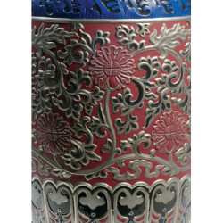 Orientalna rzeźba wazowa. Czerwony. Limitowana Orientalna rzeźba wazowa. Czerwony. Limitowana