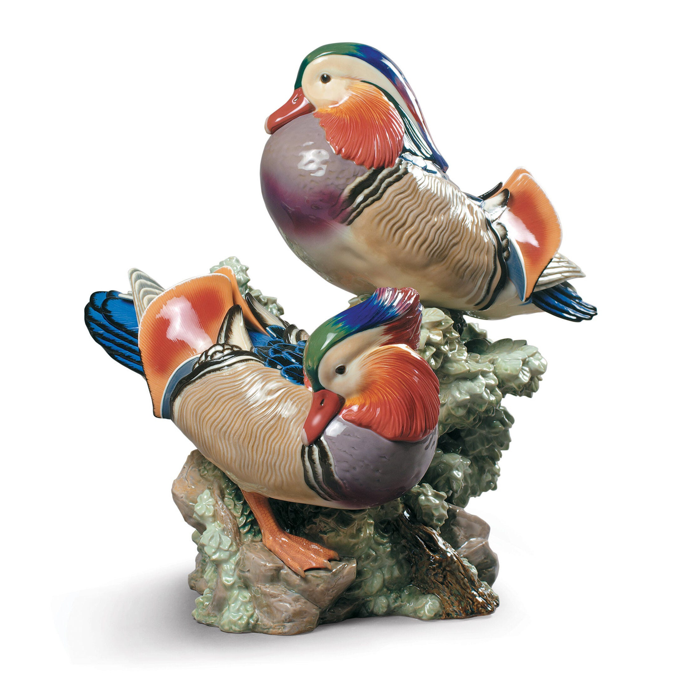 Rzeźba kaczek mandarynek. Limitowana Rzeźba kaczek mandarynek. Limitowana