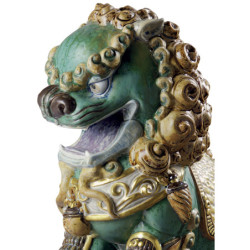 Orientalna rzeźba lwa. Zielony. Edycja limitowana Orientalna rzeźba lwa. Zielony. Edycja limitowana
