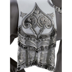 Królewska rzeźba konia wierzchowca. Srebrny połysk Królewska rzeźba konia wierzchowca. Srebrny połysk