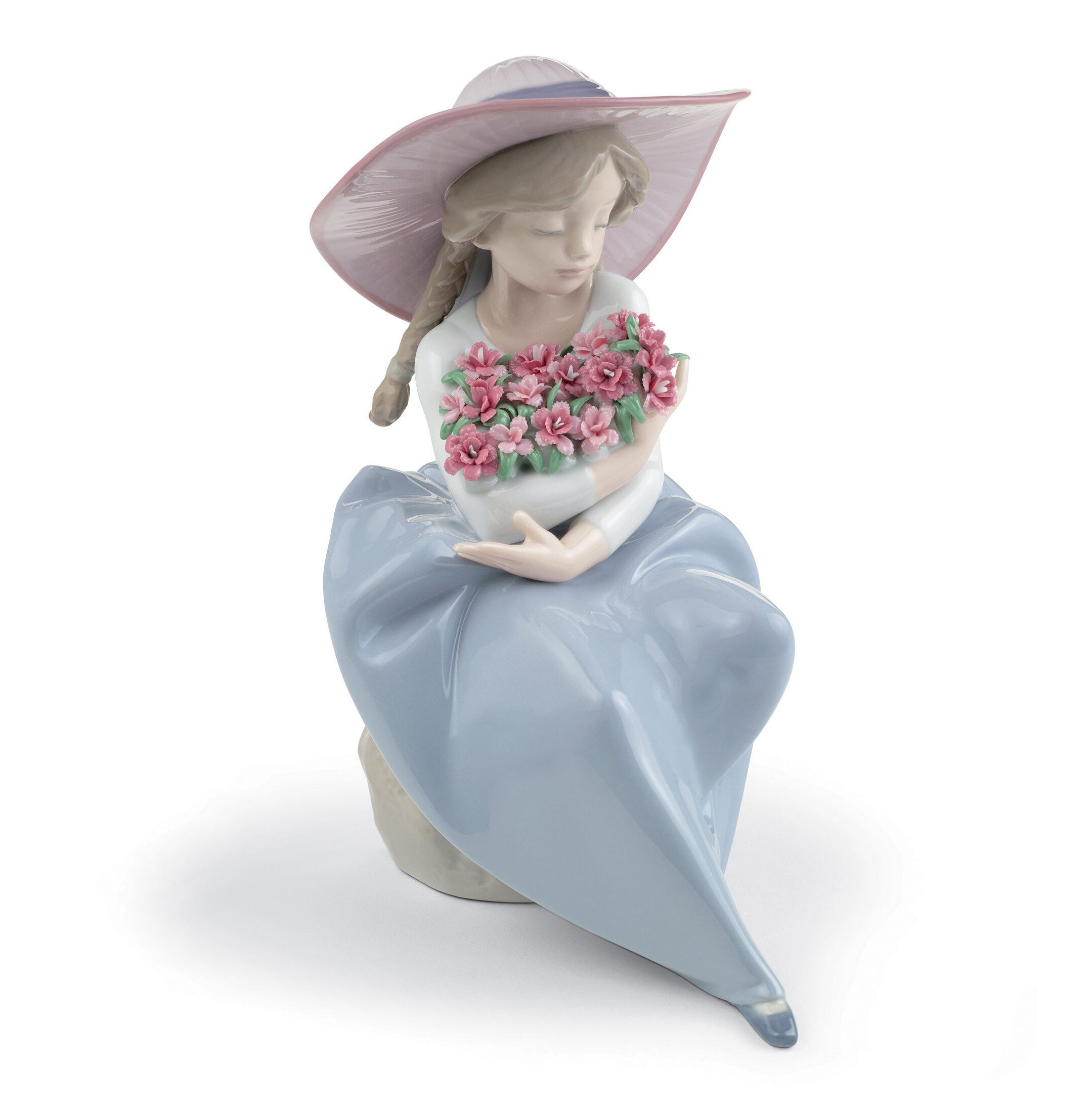 Pachnąca dziewczyna bukiet z figurką goździków Pachnąca dziewczyna bukiet z figurką goździków