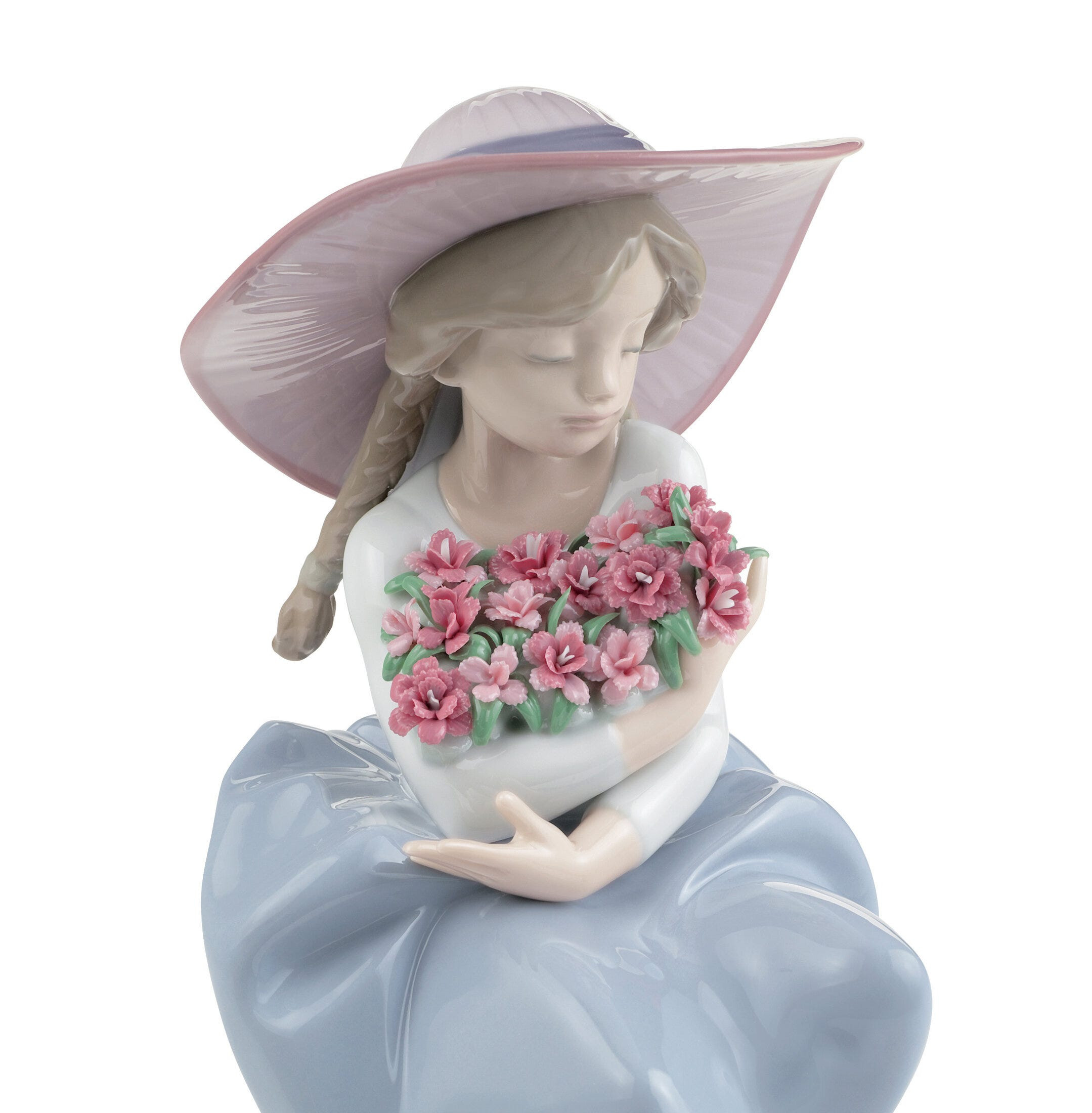 Pachnąca dziewczyna bukiet z figurką goździków Pachnąca dziewczyna bukiet z figurką goździków