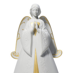 Modlący się anioł kantata ozdoba świąteczna. Złoty połysk Modlący się anioł kantata ozdoba świąteczna. Złoty połysk