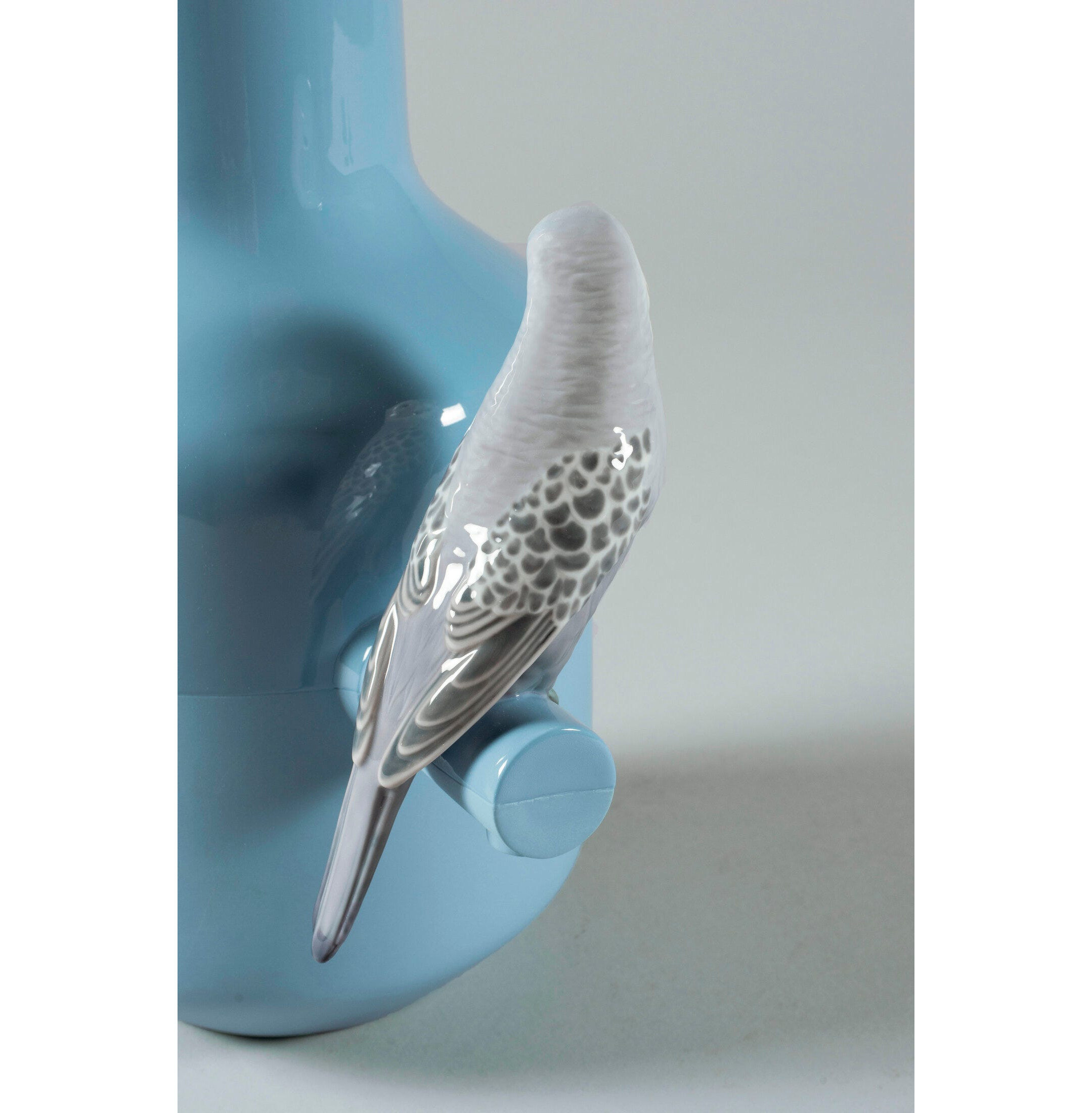 Wazon Parrot Parade. Niebieski Wazon Parrot Parade. Niebieski