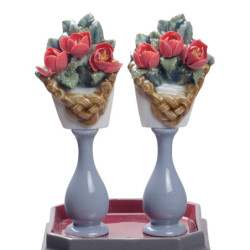 Stoły na słodycze i figurkę kwiaty brzoskwini Stoły na słodycze i figurkę kwiaty brzoskwini