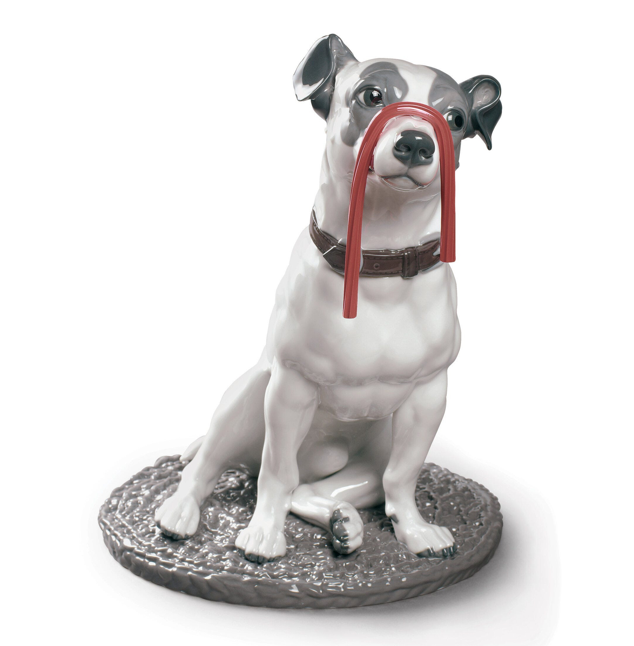 Jack Russell z figurką psa z lukrecji Jack Russell z figurką psa z lukrecji