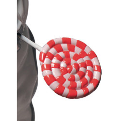 Figurka psa buldog z lizakiem Figurka psa buldog z lizakiem