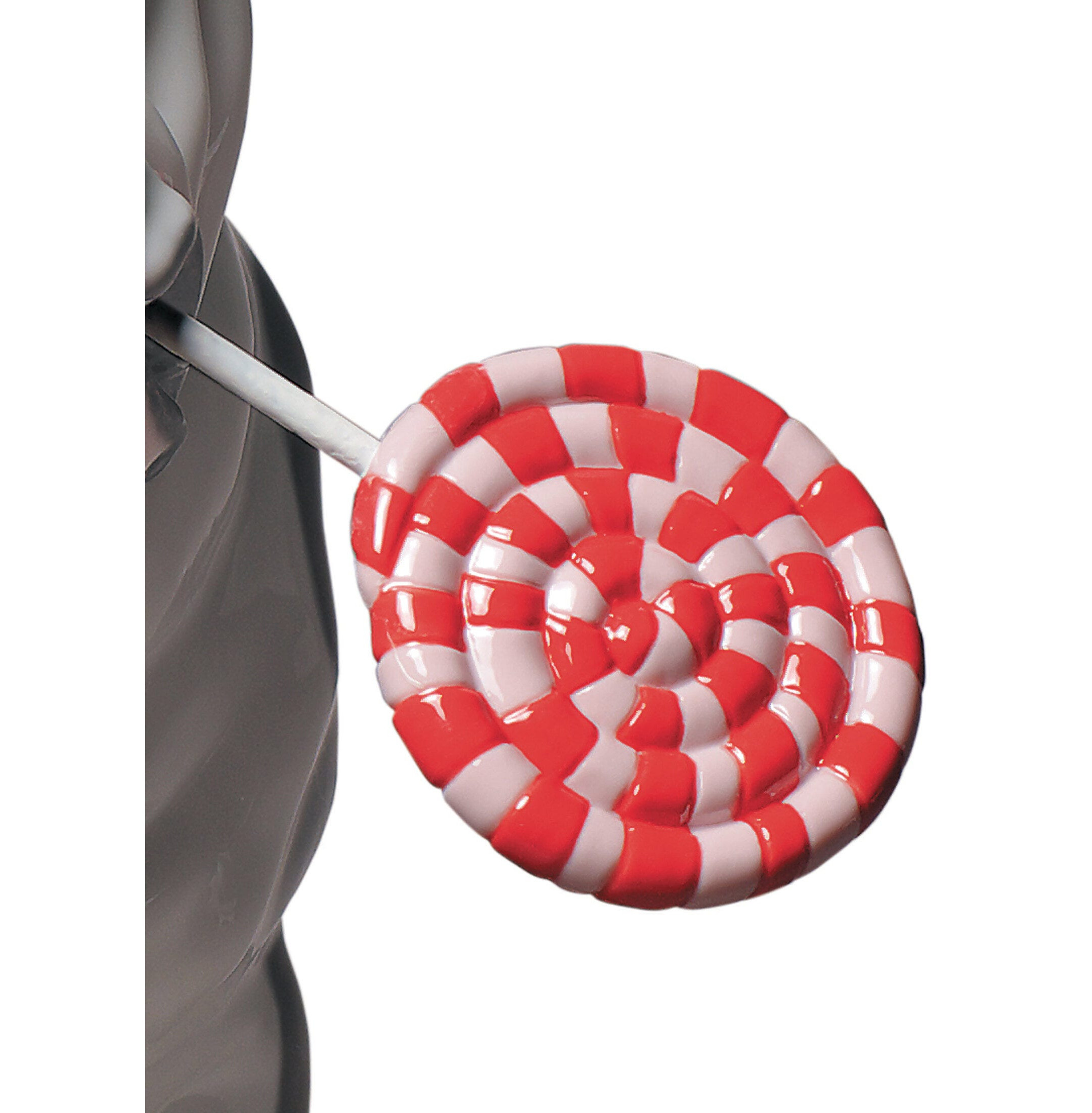 Figurka psa buldog z lizakiem Figurka psa buldog z lizakiem