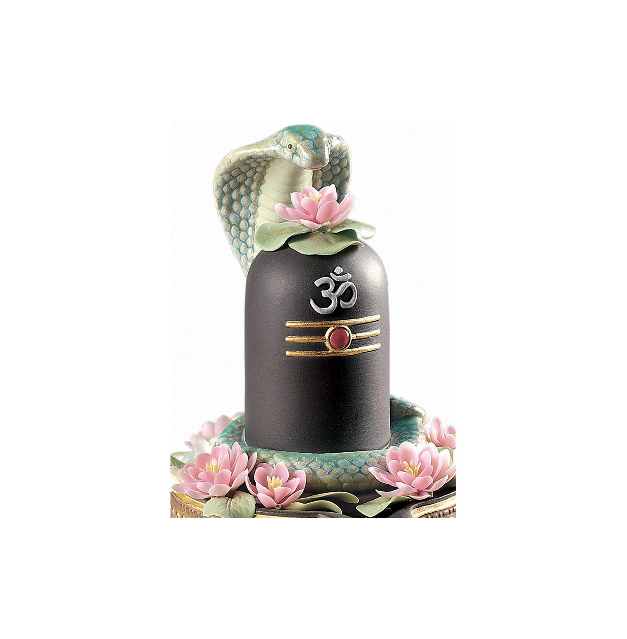 Figurka Lingam. Złoty połysk Figurka Lingam. Złoty połysk