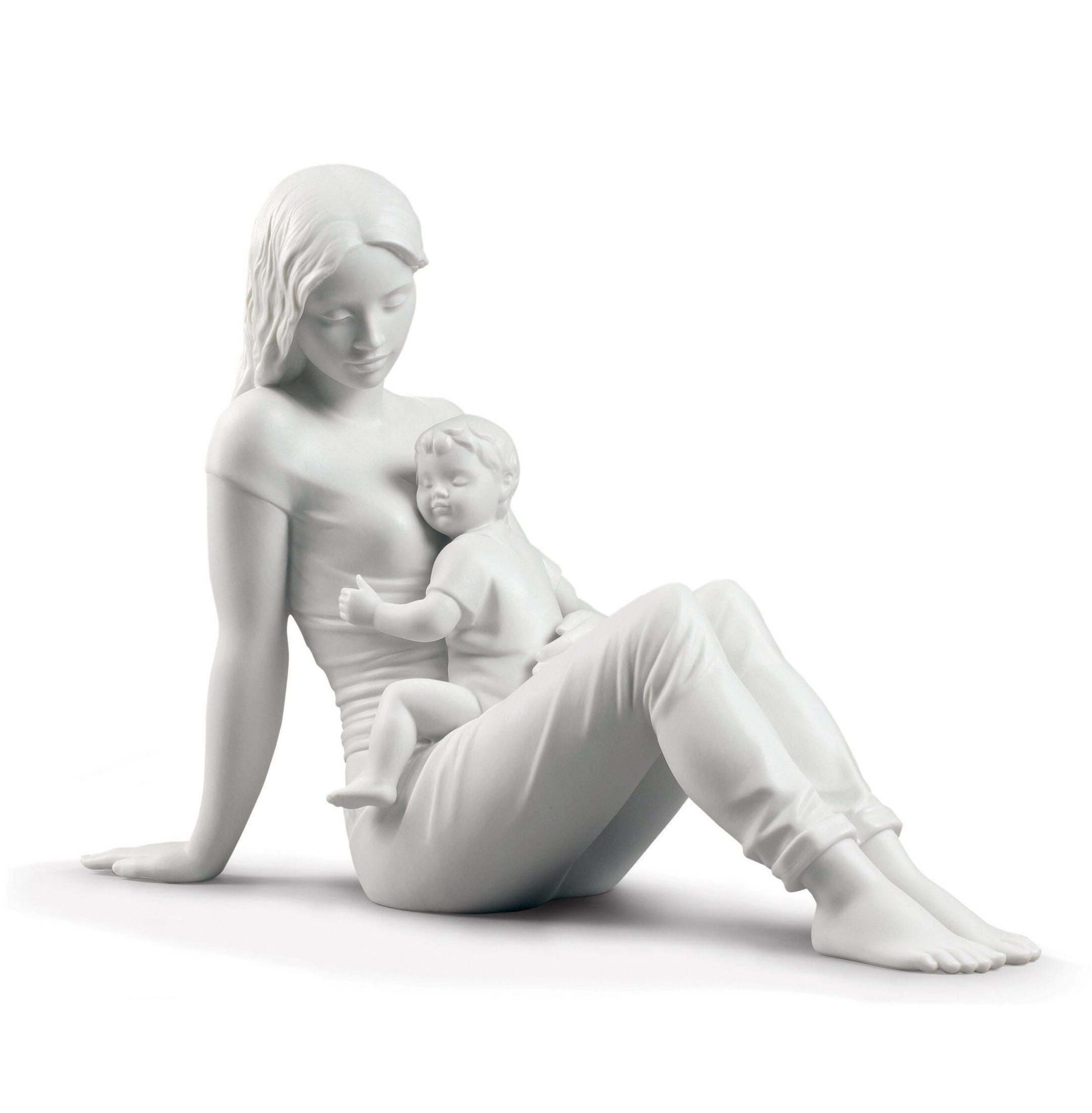 Figurka miłości matki. Matowa biel Figurka miłości matki. Matowa biel