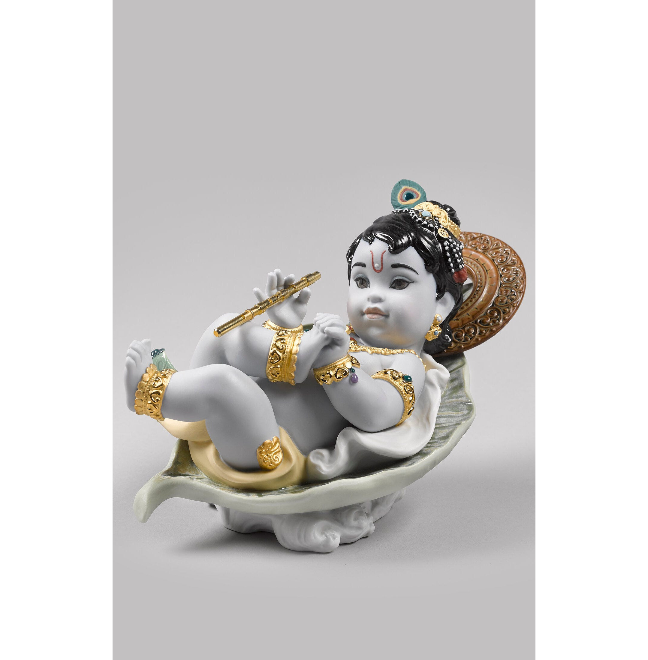 Kryszna na figurce liścia Kryszna na figurce liścia