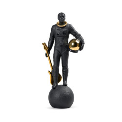 Figurka chodząca po księżycu. Czerń i złoto Figurka chodząca po księżycu. Czerń i złoto