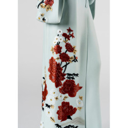 Piękno z tatuażem smoka Figurka kobiety Piękno z tatuażem smoka Figurka kobiety