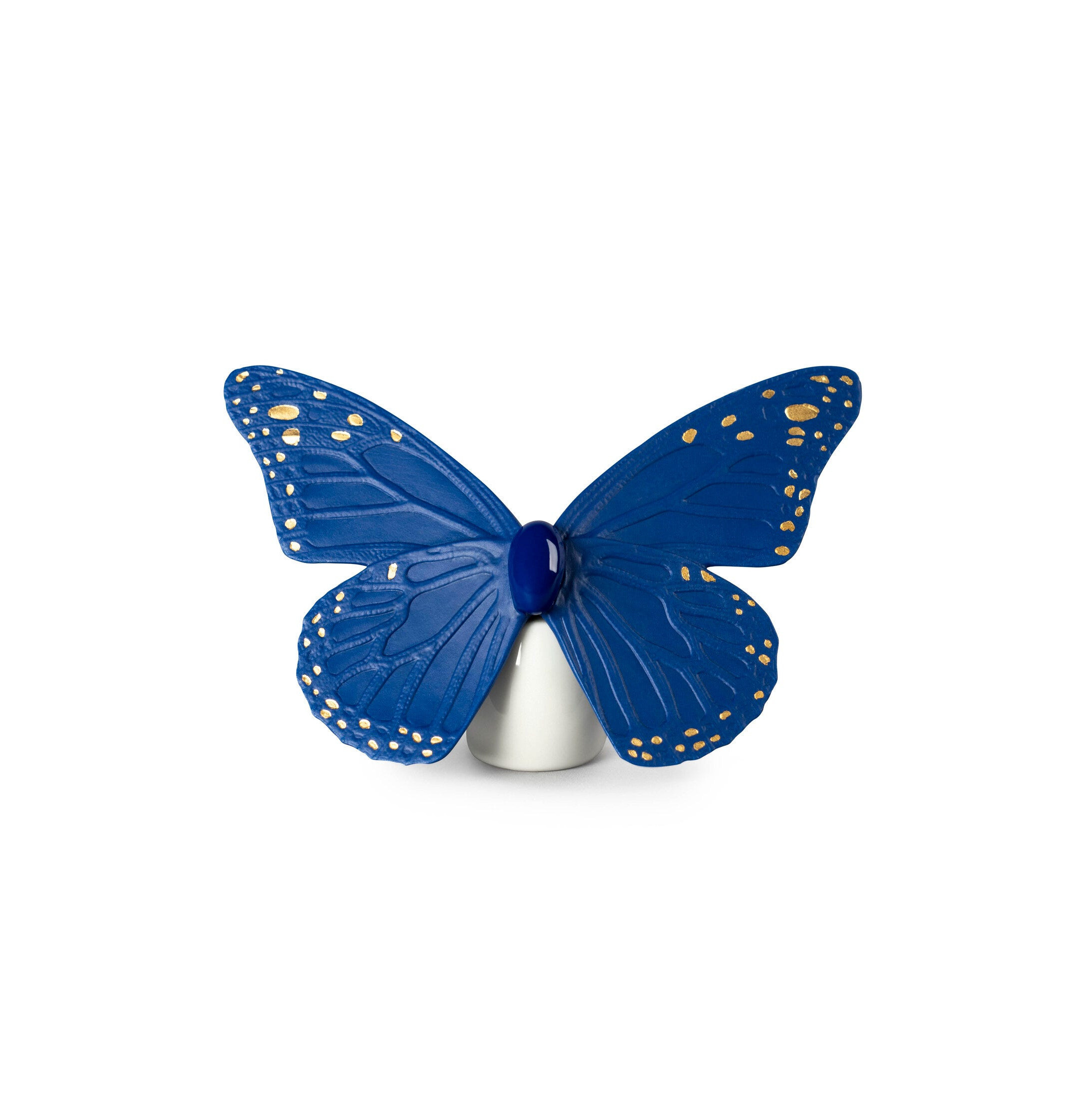 Figurka motyla. Złoty połysk i niebieski Figurka motyla. Złoty połysk i niebieski
