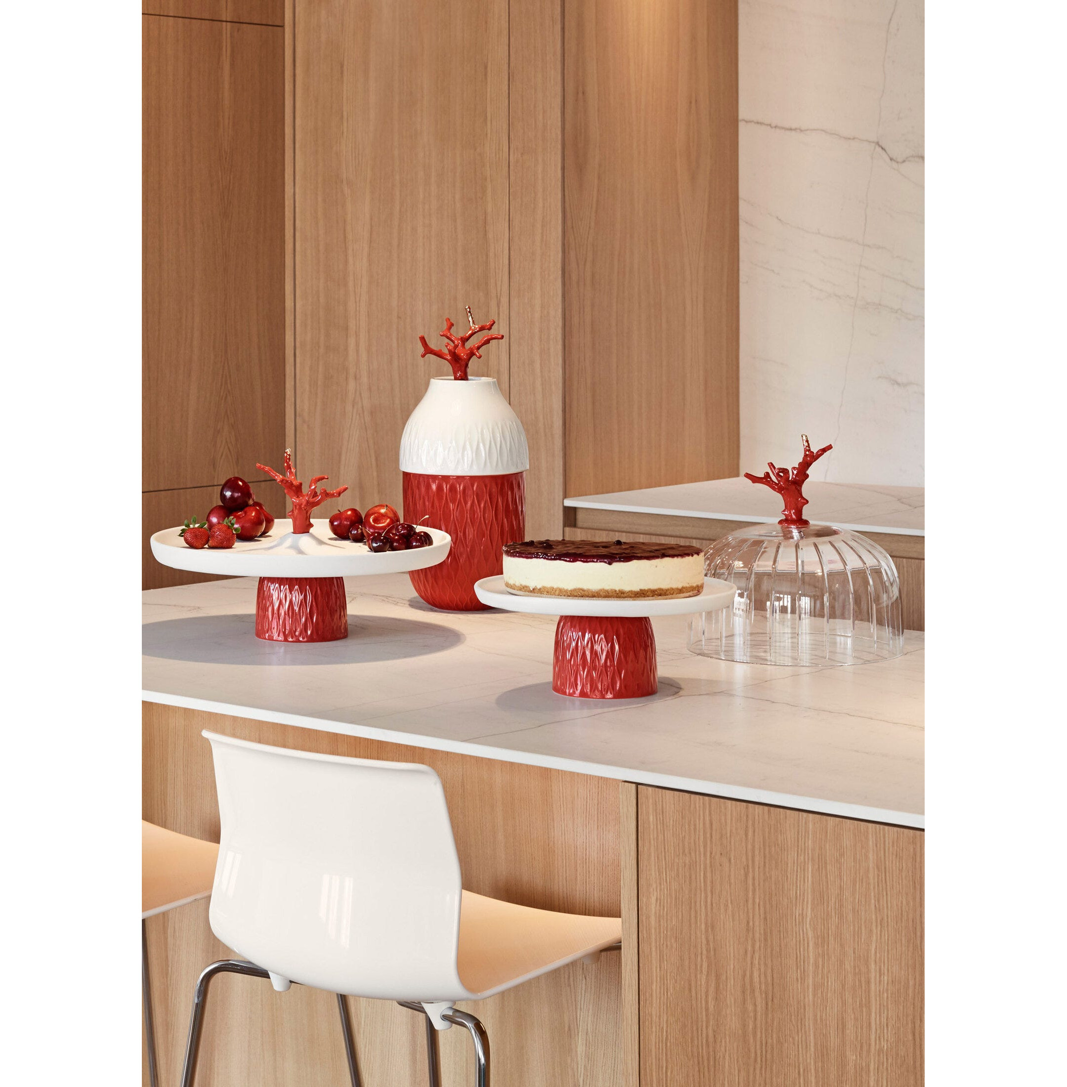 Taca na ciasto koralowe Taca na ciasto koralowe