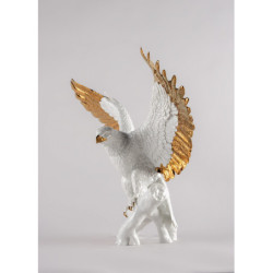 Rzeźba orła wolności. Biały i miedziany Rzeźba orła wolności. Biały i miedziany