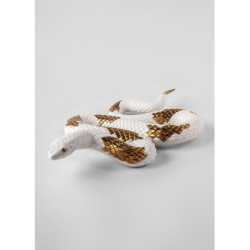 Rzeźba węża. Biały - miedziany Rzeźba węża. Biały - miedziany