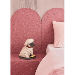 Rzeźba mopsa szczeniaka Rzeźba mopsa szczeniaka