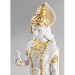 Rzeźba Sita. Złoty połysk Rzeźba Sita. Złoty połysk