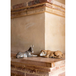 Figurka szopki wołowej. Gres Figurka szopki wołowej. Gres