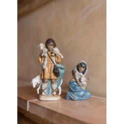 Figurka szopki pasterza. Gres Figurka szopki pasterza. Gres