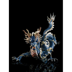 Wielka rzeźba smoka. Niebieska emalia. Limitowana Wielka rzeźba smoka. Niebieska emalia. Limitowana