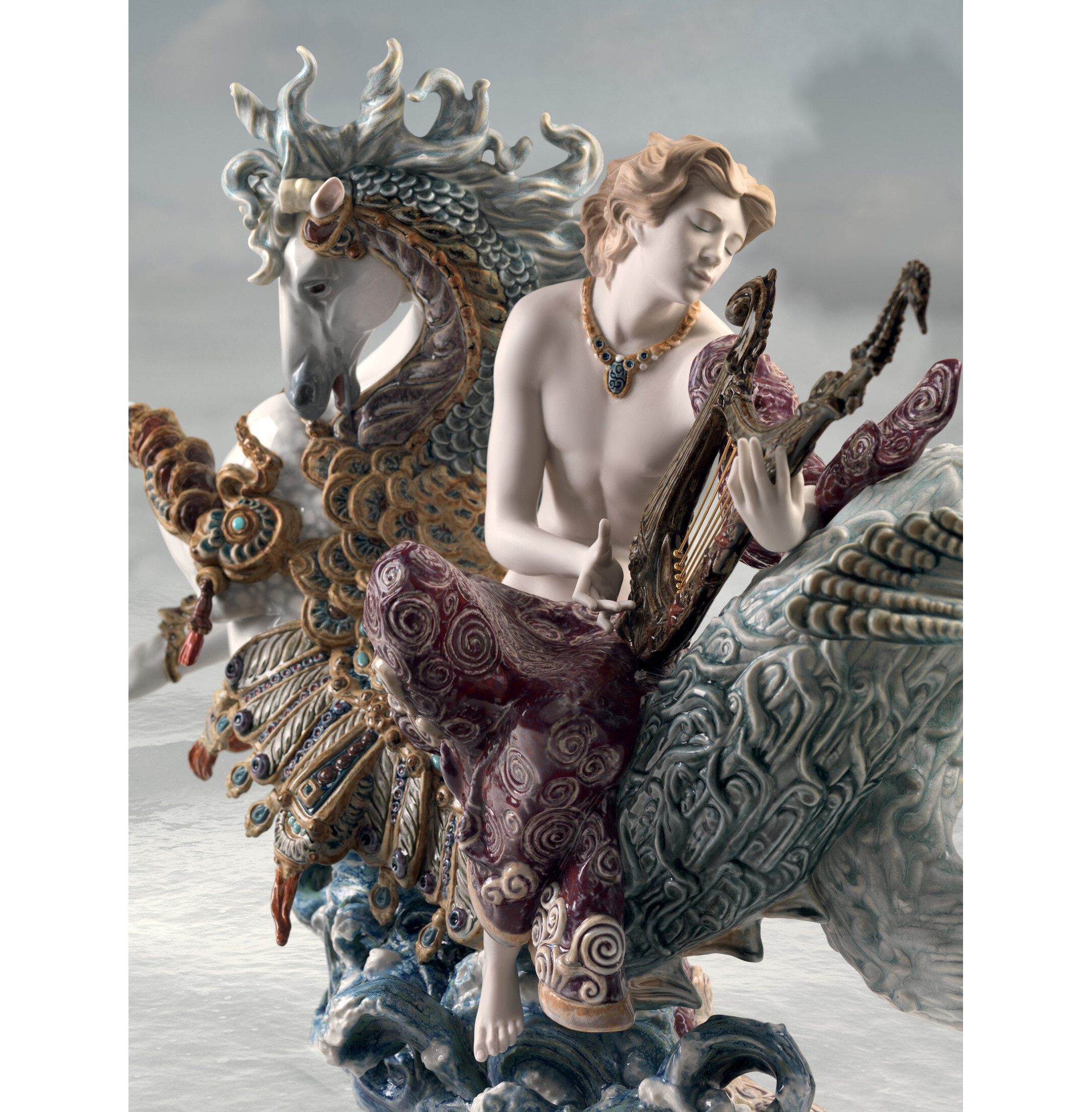 Arion na rzeźbie konika morskiego. Limitowana Arion na rzeźbie konika morskiego. Limitowana