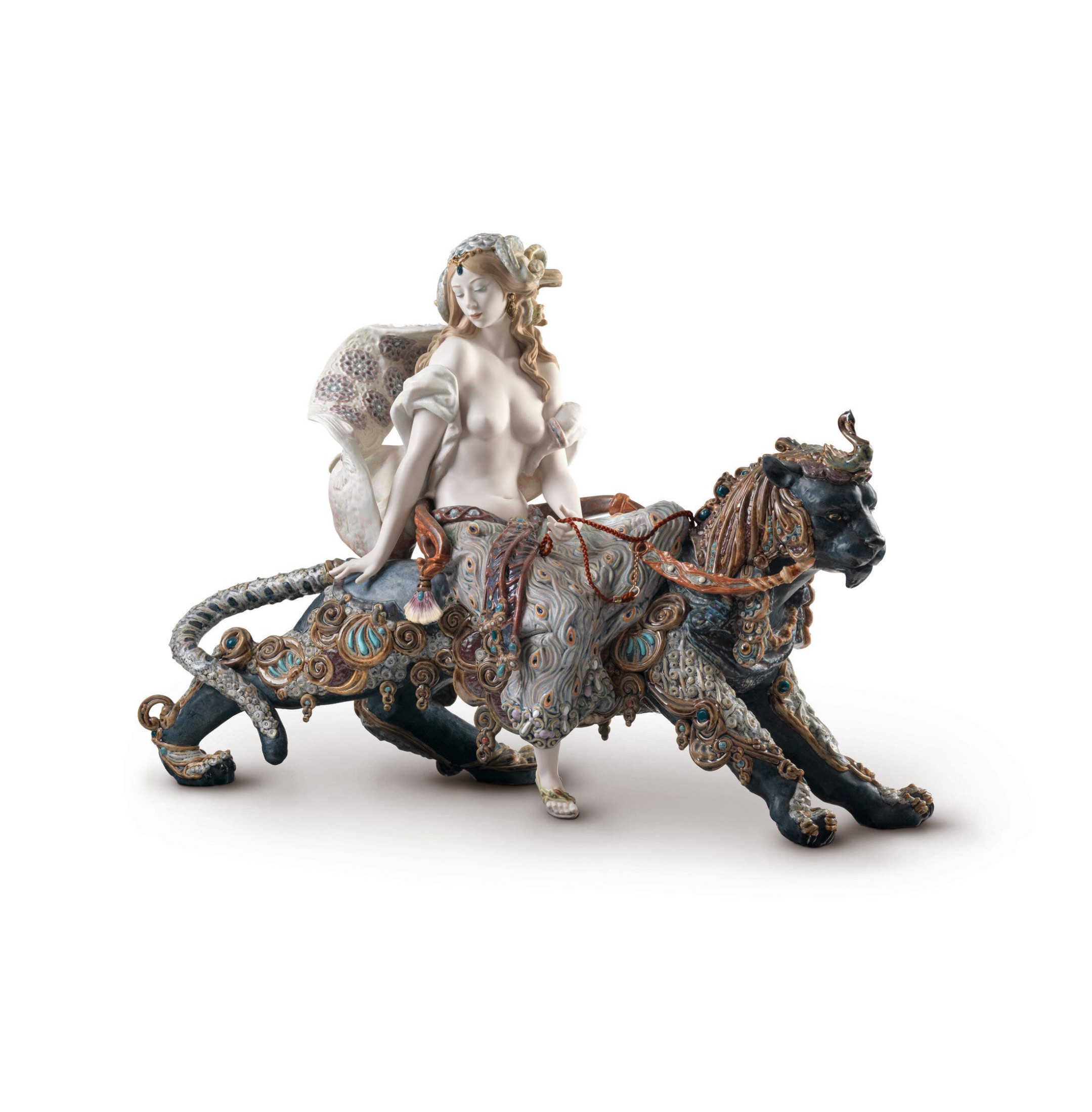 Bachantka na rzeźbie kobiety pantery. Limitowana Bachantka na rzeźbie kobiety pantery. Limitowana