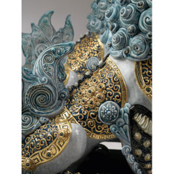 Rzeźba Strażniczki Lwicy. Niebieski. Limitowana Rzeźba Strażniczki Lwicy. Niebieski. Limitowana