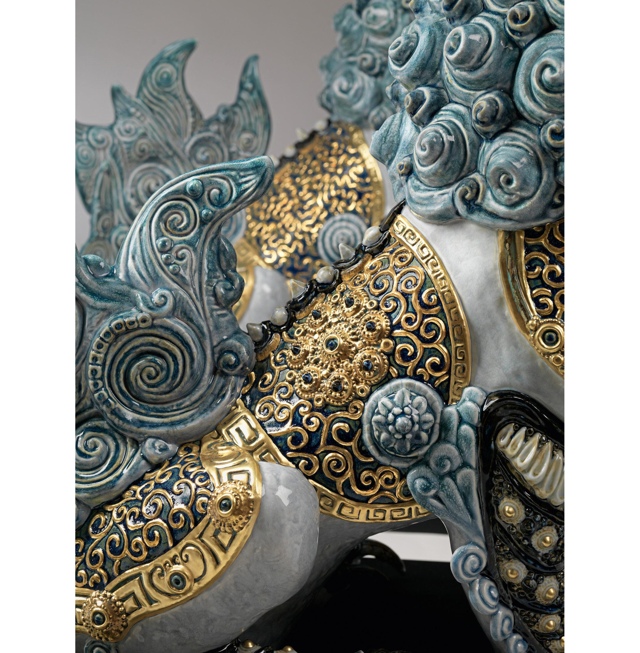 Rzeźba Strażniczki Lwicy. Niebieski. Limitowana Rzeźba Strażniczki Lwicy. Niebieski. Limitowana