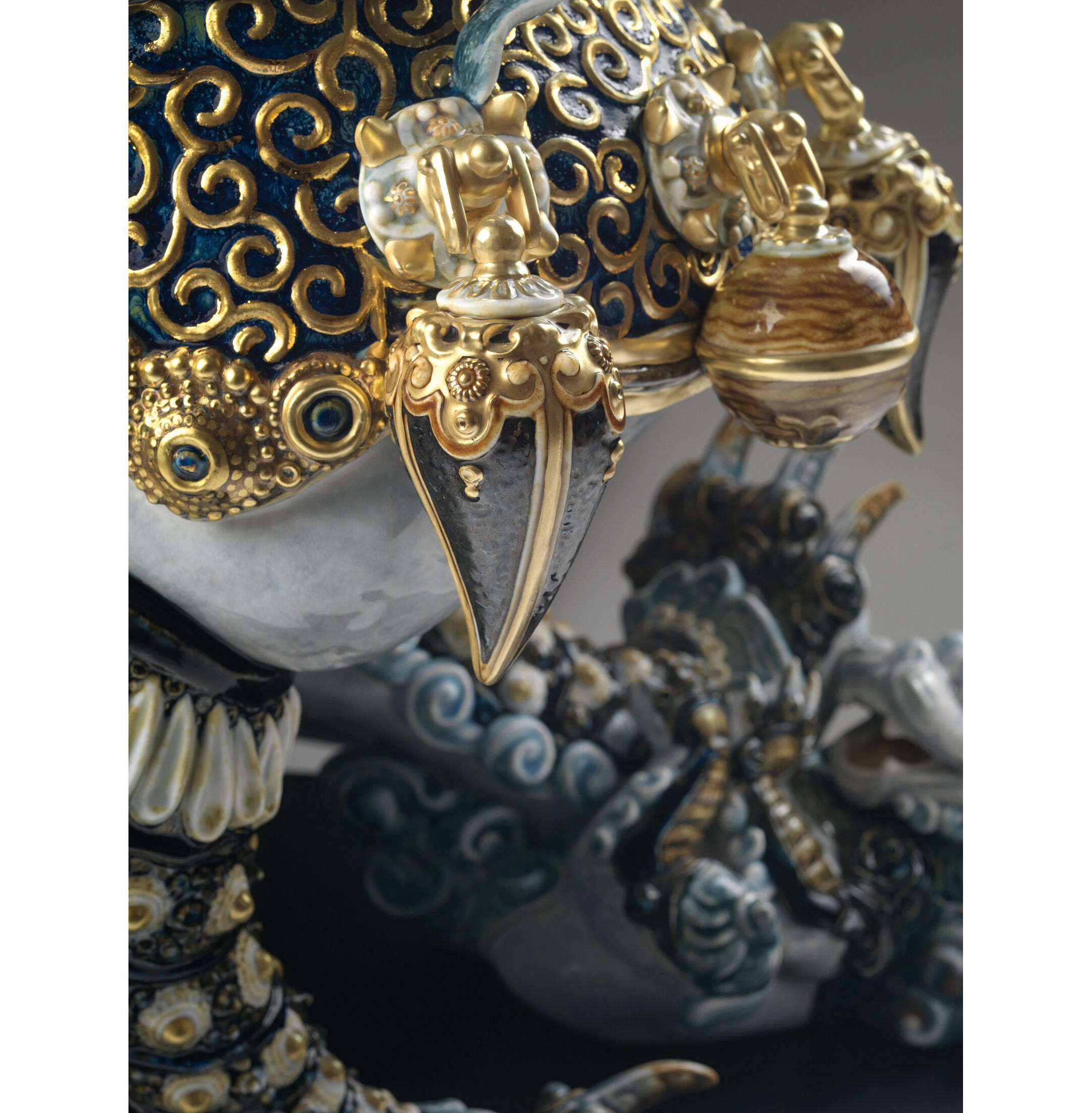 Rzeźba Strażniczki Lwicy. Niebieski. Limitowana Rzeźba Strażniczki Lwicy. Niebieski. Limitowana