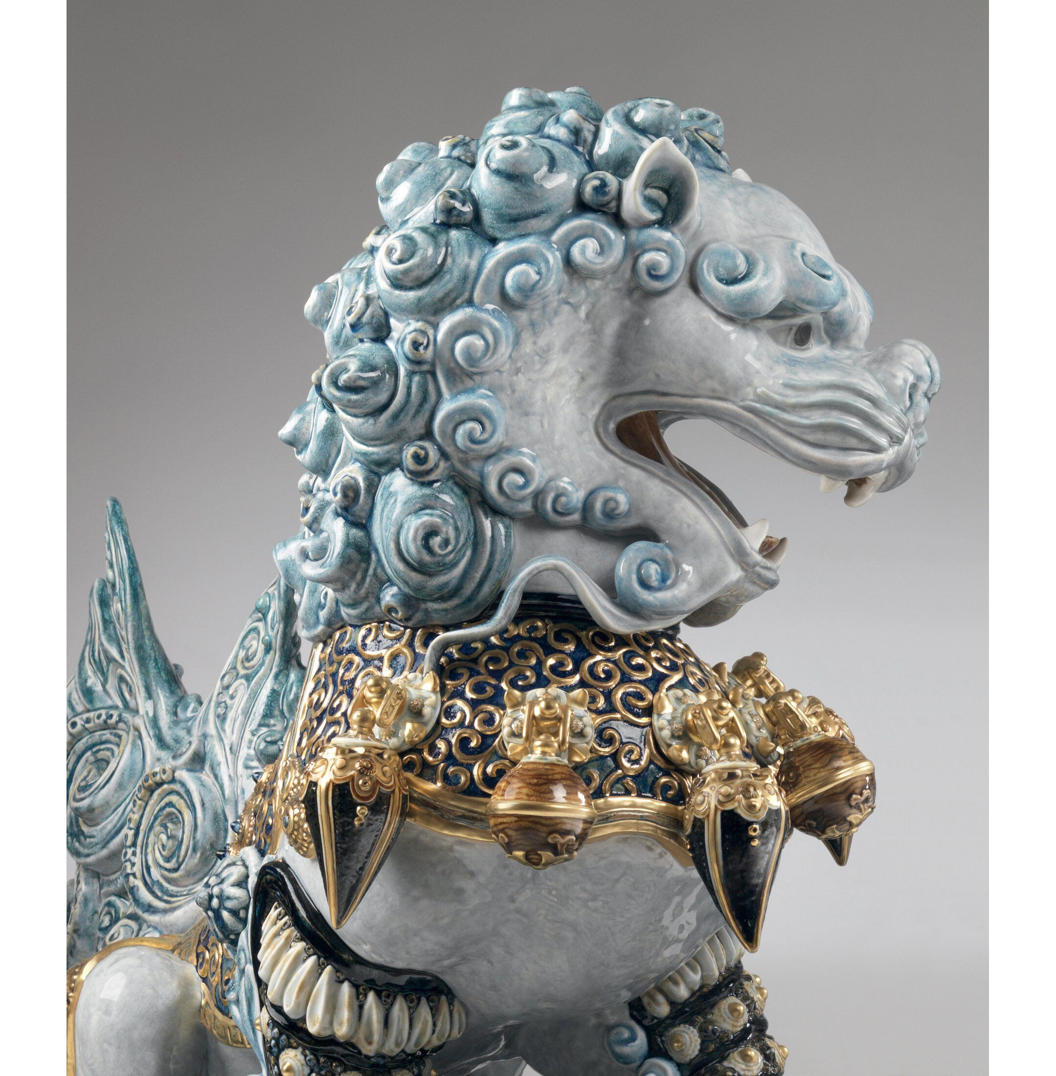 Rzeźba Strażniczki Lwicy. Niebieski. Limitowana Rzeźba Strażniczki Lwicy. Niebieski. Limitowana