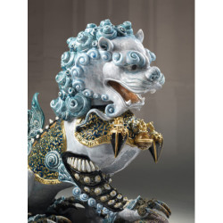 Rzeźba Strażnika Lwa. Niebieski. Limitowana Rzeźba Strażnika Lwa. Niebieski. Limitowana