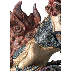 Rzeźba Strażnika Lwa. Czerwony. Limitowana Rzeźba Strażnika Lwa. Czerwony. Limitowana