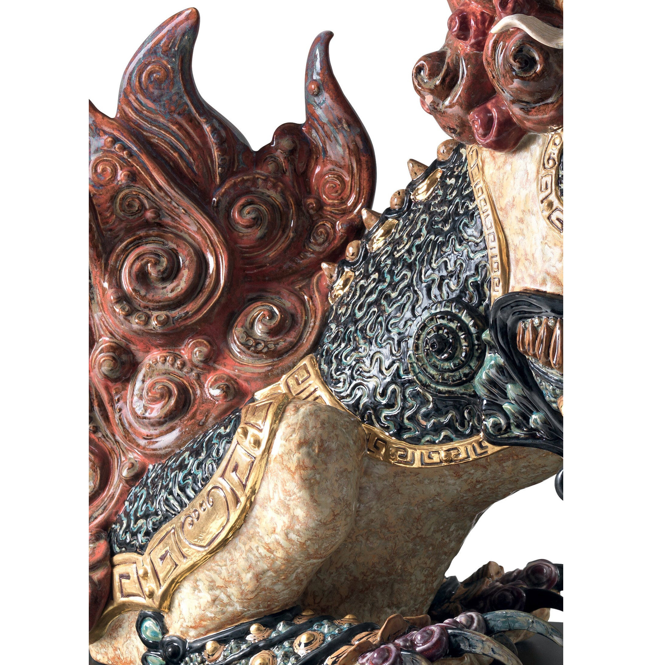 Rzeźba Strażnika Lwa. Czerwony. Limitowana Rzeźba Strażnika Lwa. Czerwony. Limitowana