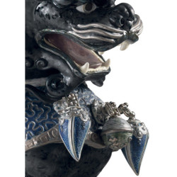 Rzeźba Strażnika Lwa. Czarny. Limitowana Rzeźba Strażnika Lwa. Czarny. Limitowana