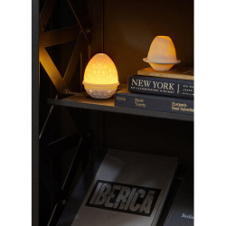 Papugi litofan z talerzem Papugi litofan z talerzem