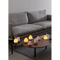 Papugi litofan z talerzem Papugi litofan z talerzem