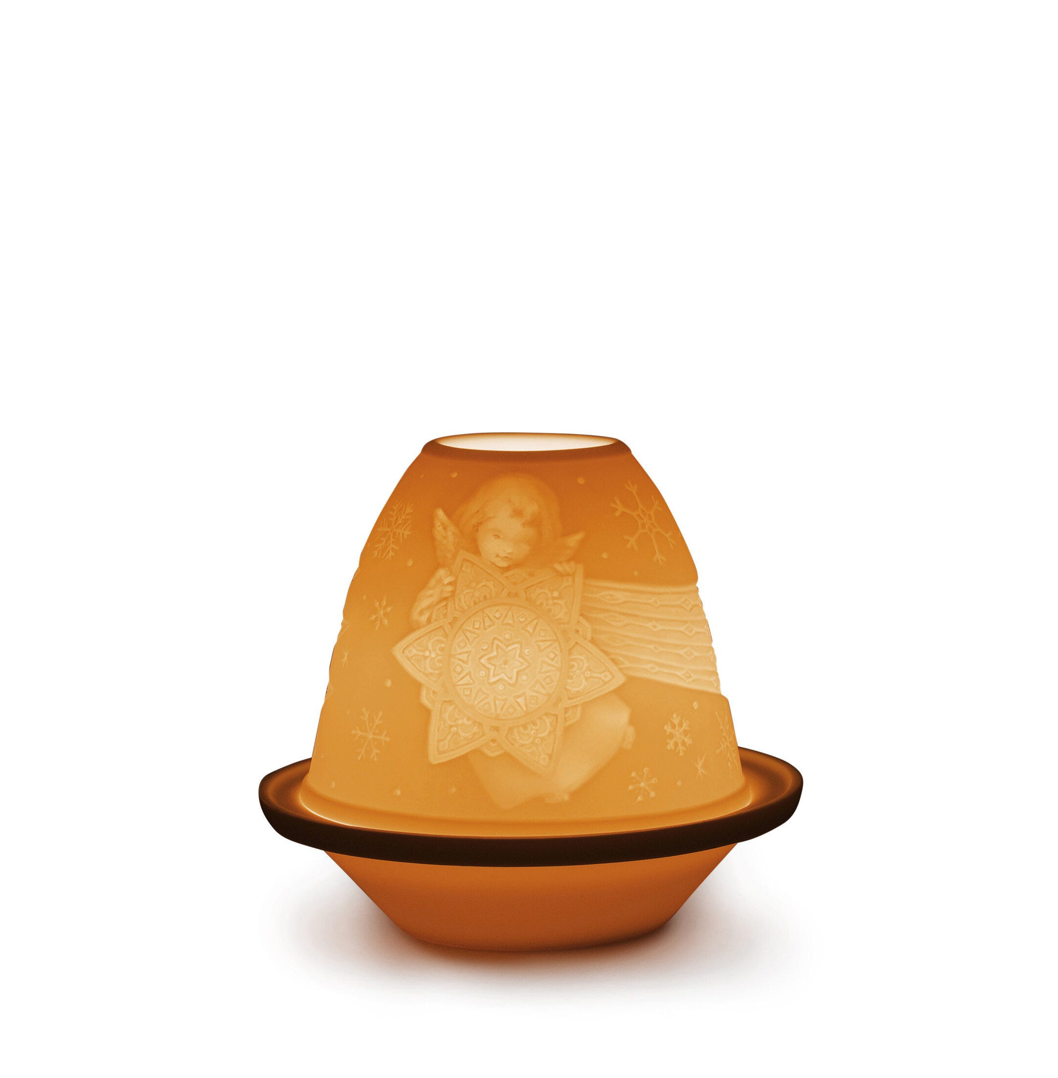 Anioł z gwiazdą Litofan z talerzem Anioł z gwiazdą Litofan z talerzem