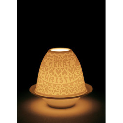 Granice Bożonarodzeniowy litofan z talerzem Granice Bożonarodzeniowy litofan z talerzem