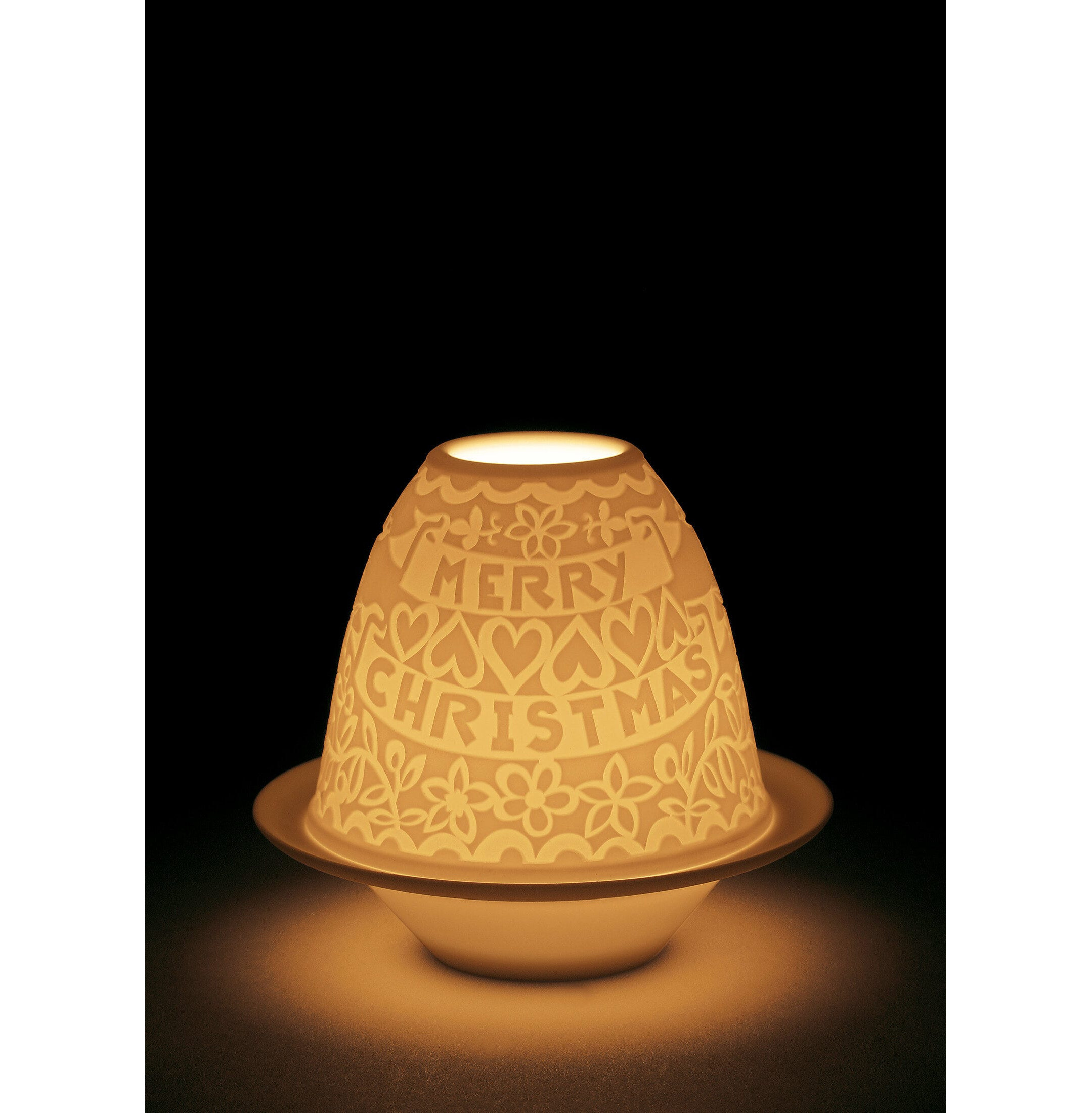 Granice Bożonarodzeniowy litofan z talerzem Granice Bożonarodzeniowy litofan z talerzem