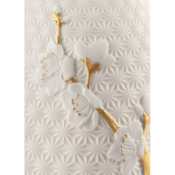 Lampa stołowa kopułowa z kwiatami wiśni Lampa stołowa kopułowa z kwiatami wiśni