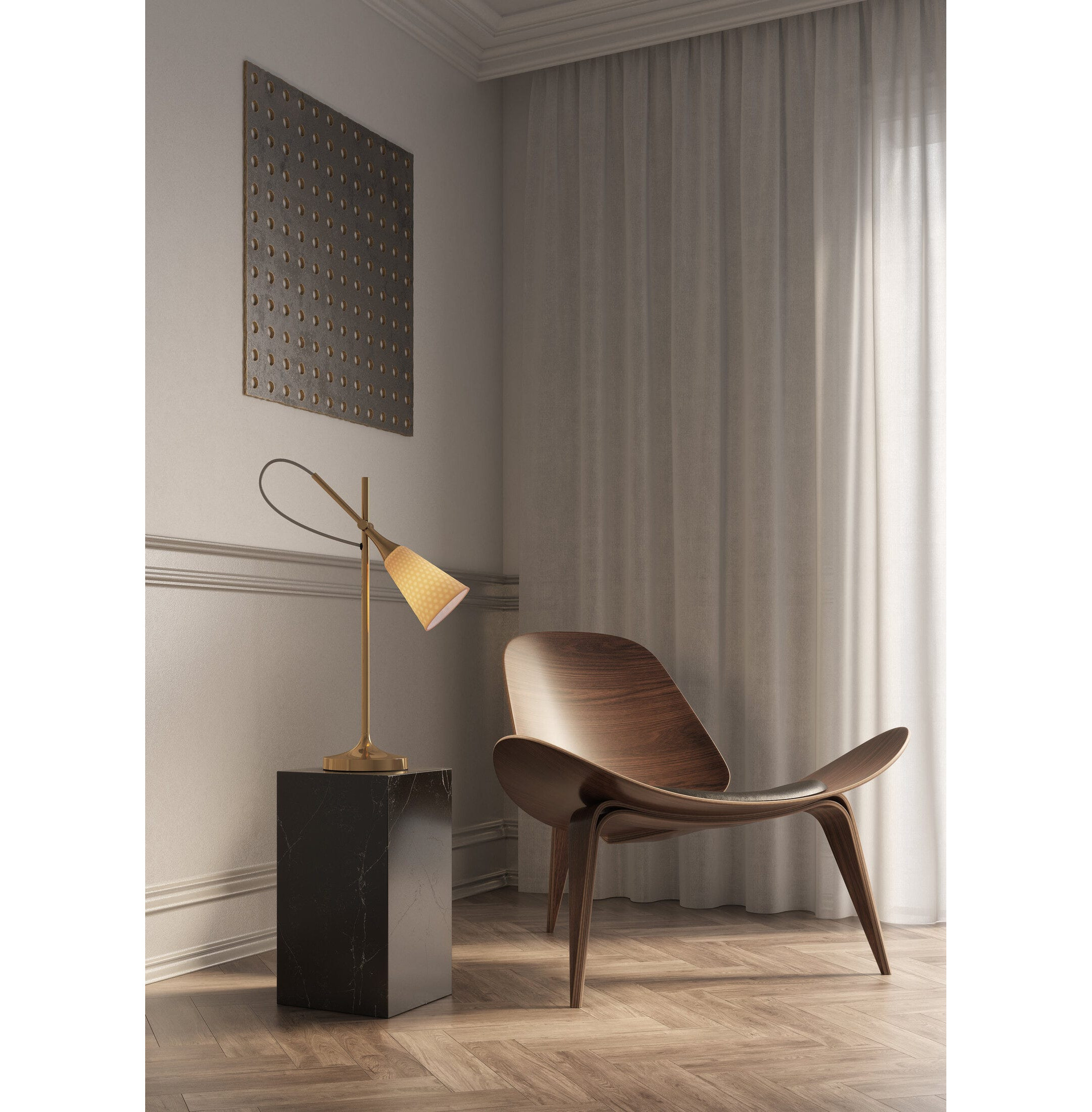 Lampka do czytania Jamz (złota)(CE) Lampka do czytania Jamz (złota)(CE)